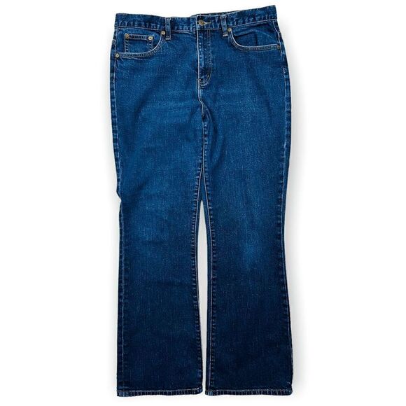 LRL Ralph Lauren Blue Denim Bootcut Jeans Mid Rise Classic Fit Size 12 - Picture 2 of 9